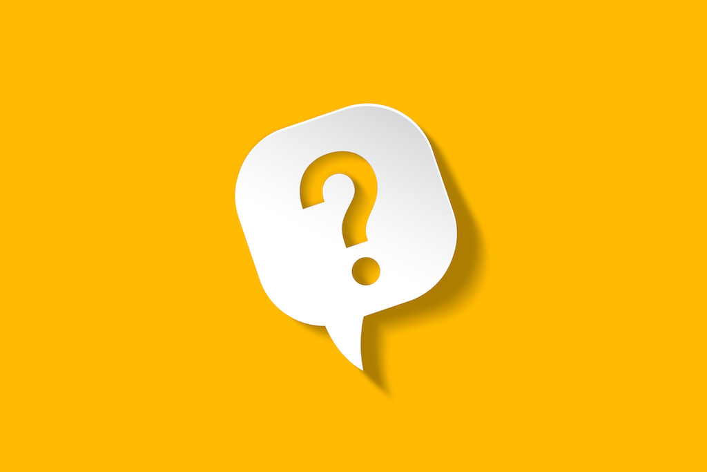 Question mark with speech bubble on yellow background | Emergency Electrical Service