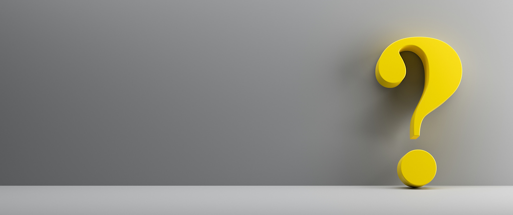 Yellow question mark with gray backgroud. FAQs about Licensed Electricians