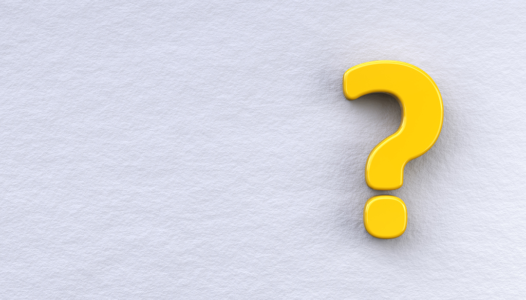 White wall with large yellow 3d question mark. | FAQs about General Electricians.